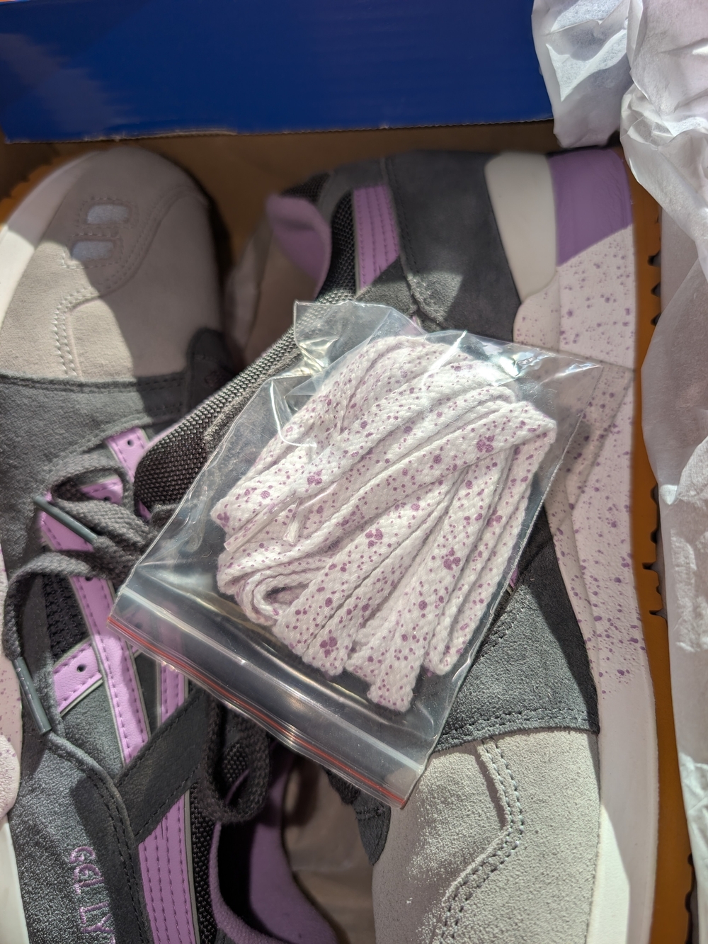 ASICS Gel-Lyte III Full Bloom Grey Lilac Men’s 9.5 H503K-1635 OG Box - Picture 7 of 8
